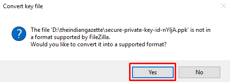 filezilla login root ssh